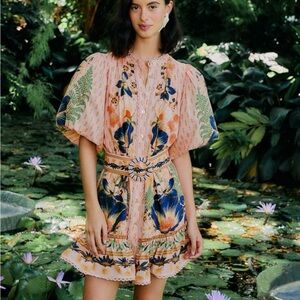 Farm Rio Dream Garden Mini Dress
